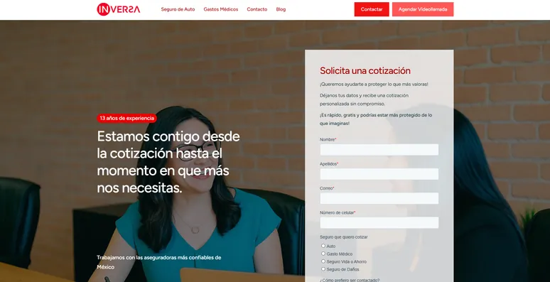 Corporate website built by Mynstance in Tampico